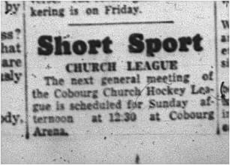 1964-11-04 Hockey - Boys - CCHL - General Meeting - Short Sport