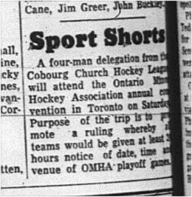 1964-11-04 Hockey - Boys - CCHL - Ontario Minor Hockey Association Annual Convention