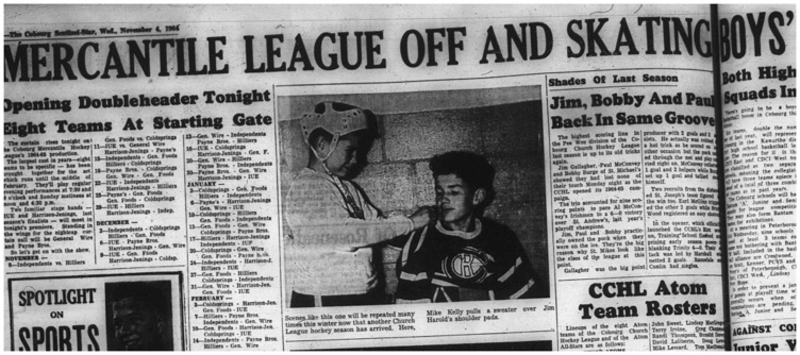 1964-11-04 Hockey - Boys - Cobourg Mercantile Hockey League - Opening Doubleheader