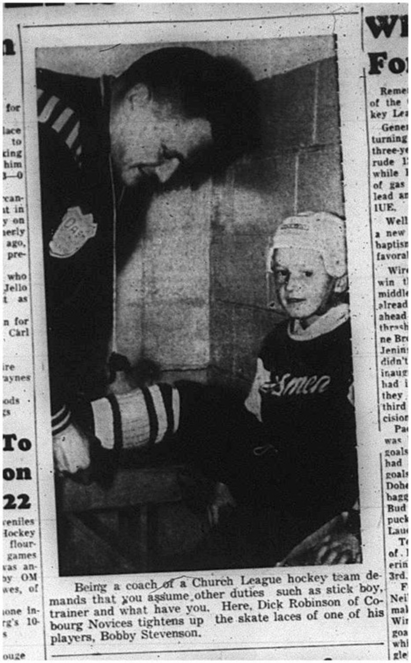 1964-11-11 Hockey - Boys - CCHL - Dick Robinson