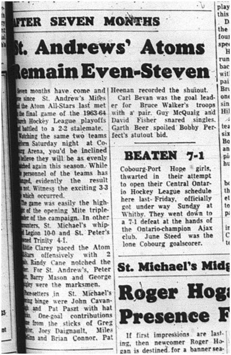 1964-11-11 Hockey - Boys - CCHL - St. Andrews Mites - All-Stars