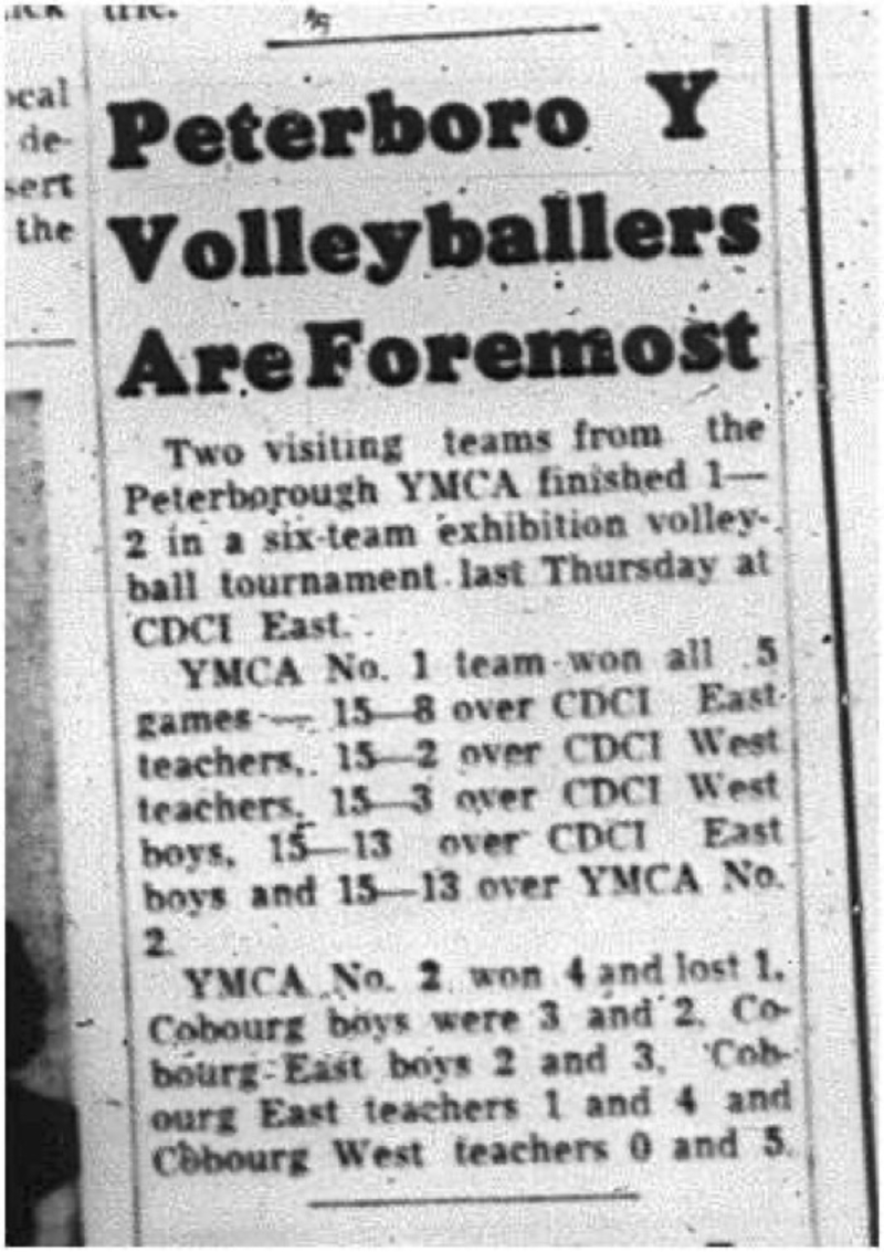 1964-11-11 School - Volleyball - Boys - CDCI East and West Vs. Teachers - Tournament