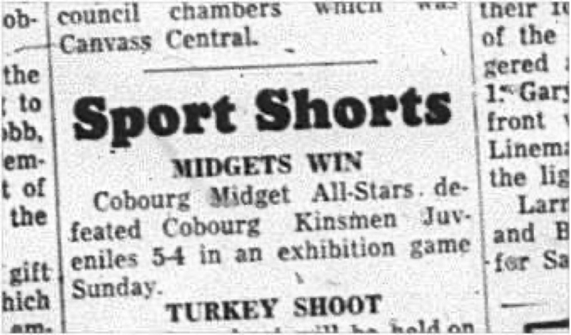 1964-11-18 Hockey - Boys - Cobourg Midget All-Stars Vs. Kinsmen Juveniles - Exhibition