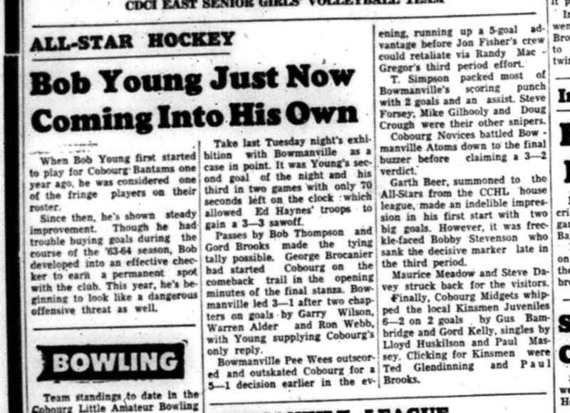 1964-11-25 Hockey - Boys - CCHL - All-Star Hockey - Bob Young