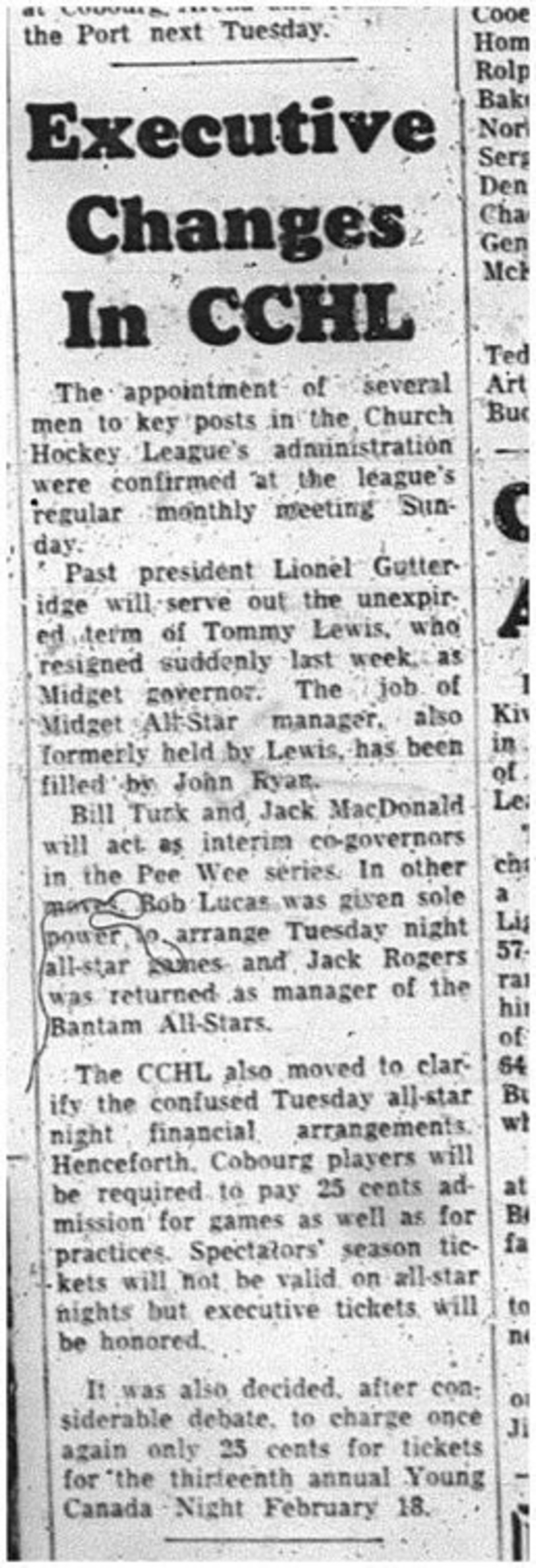 1964-12-16 Hockey - Boys - CCHL - Meeting