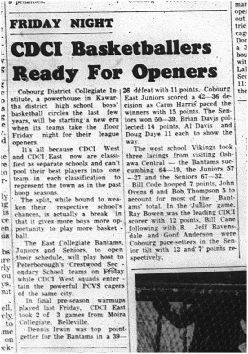 1964-12-16 School - Basketball - Boys - CDCI - Openers