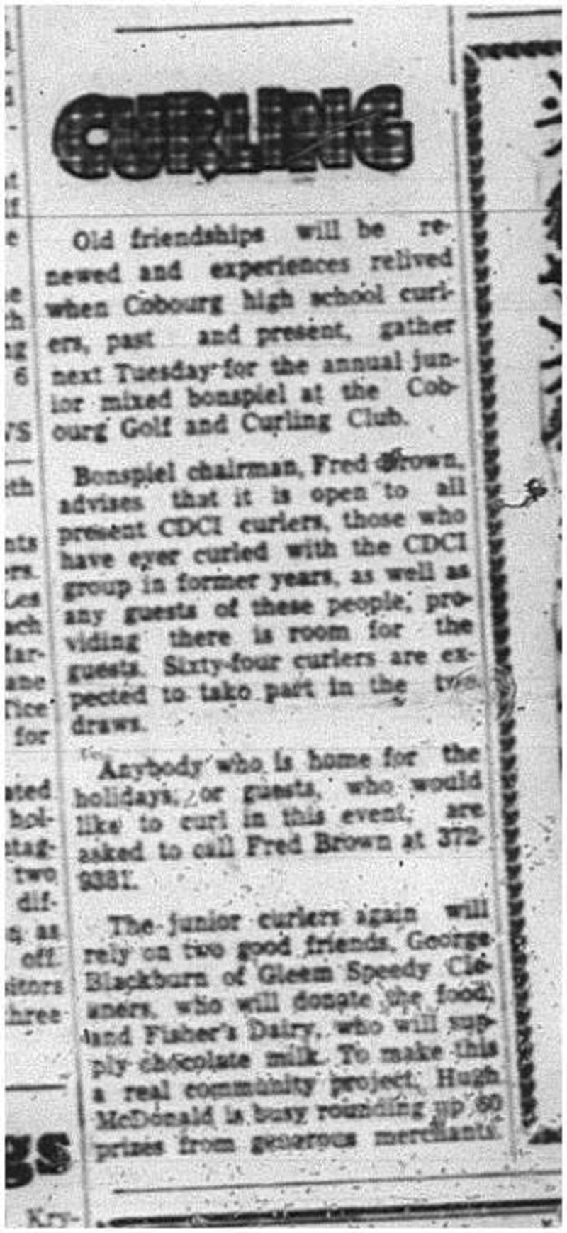 1964-12-23 School - Curling - Cobourg Golf and Curling Club - CDCI