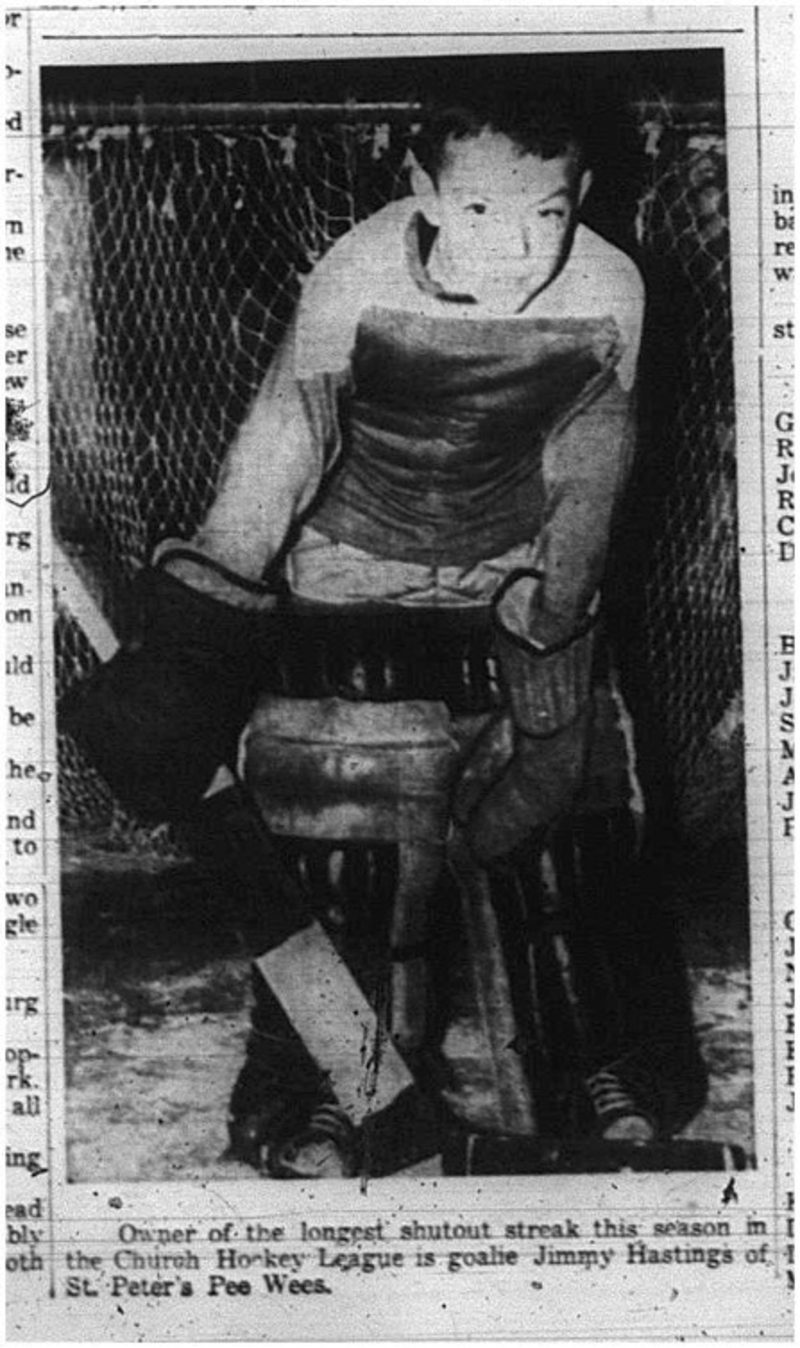 1965-01-06 Hockey - Boys - CCHL - St. Peters - Jimmy Hastings