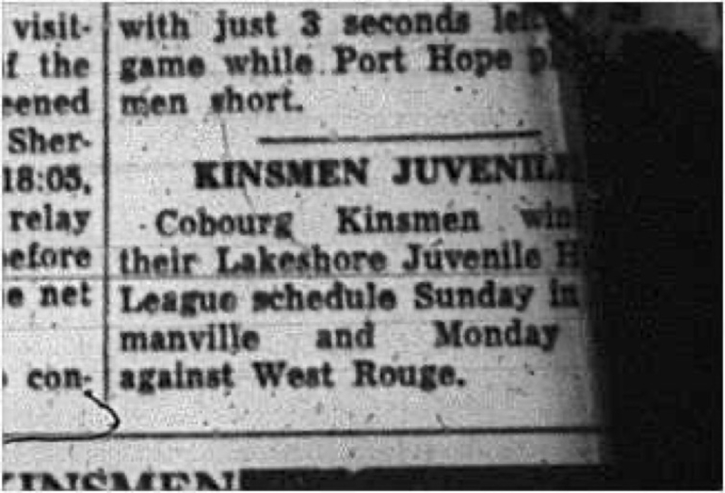 1965-01-06 Hockey - Boys - Lakeshore Intermediate Hockey League - Kinsmen Juvenile Vs. West Rouge