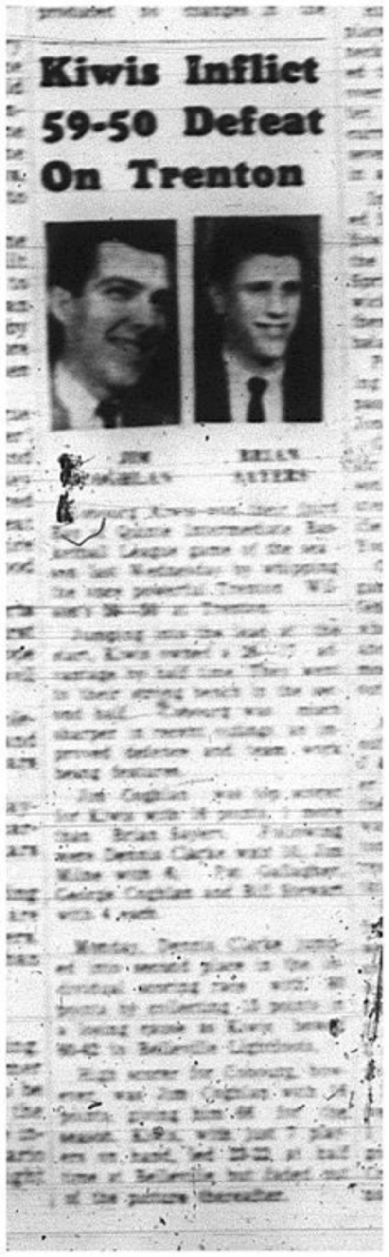 1965-01-13 Basketball - Boys - Intermediate Basketball League - Cobourg Kiwis