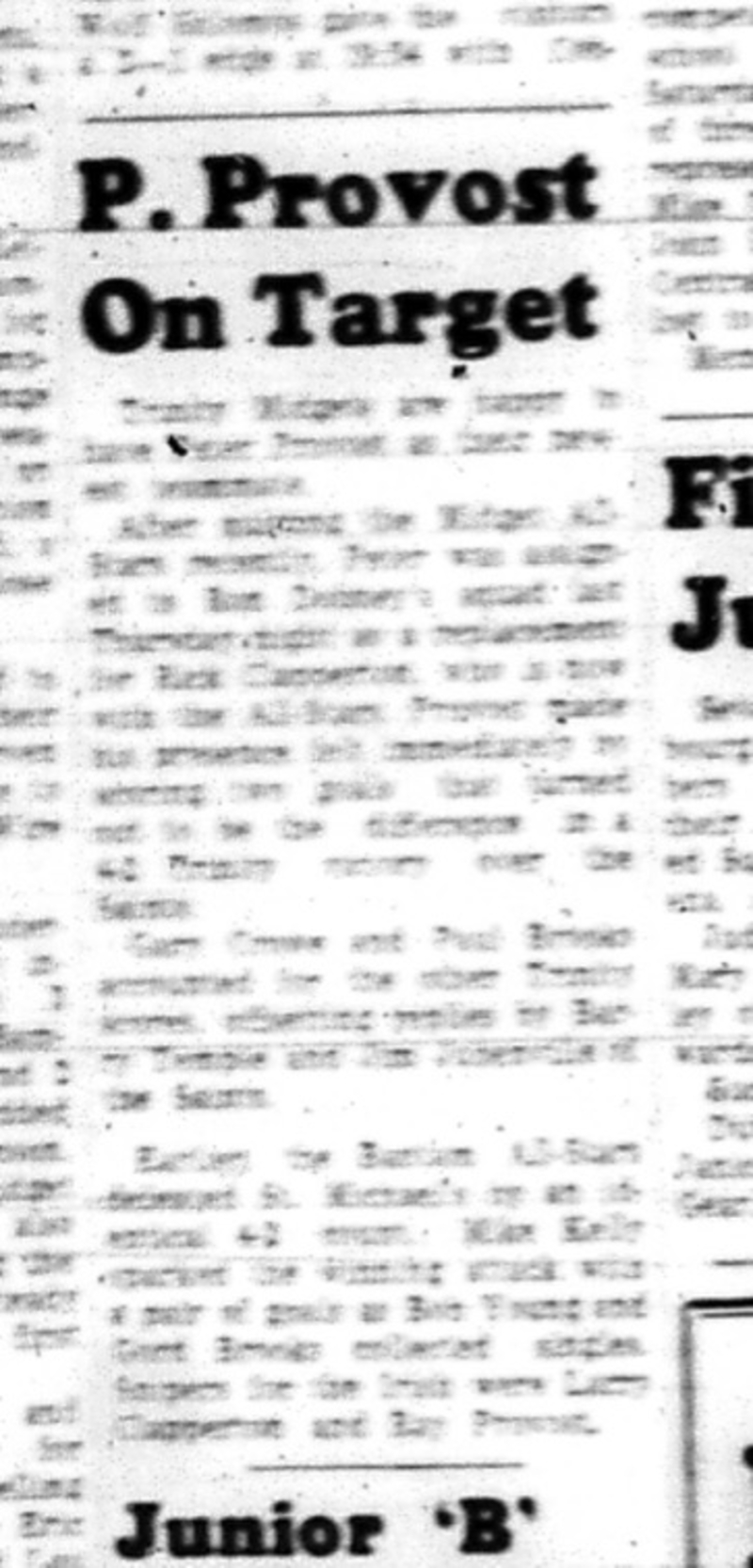 1965-01-13 Hockey - Boys - CCHL - Trinity Midgets