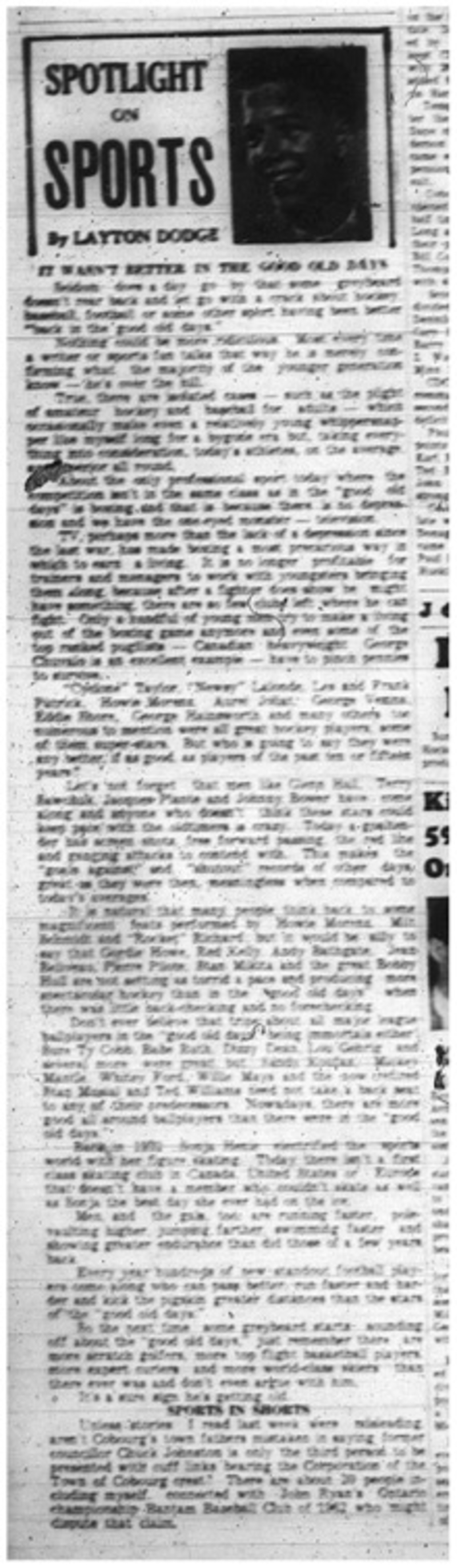 1965-01-13 Layton Dodge - Sports - Spotlight