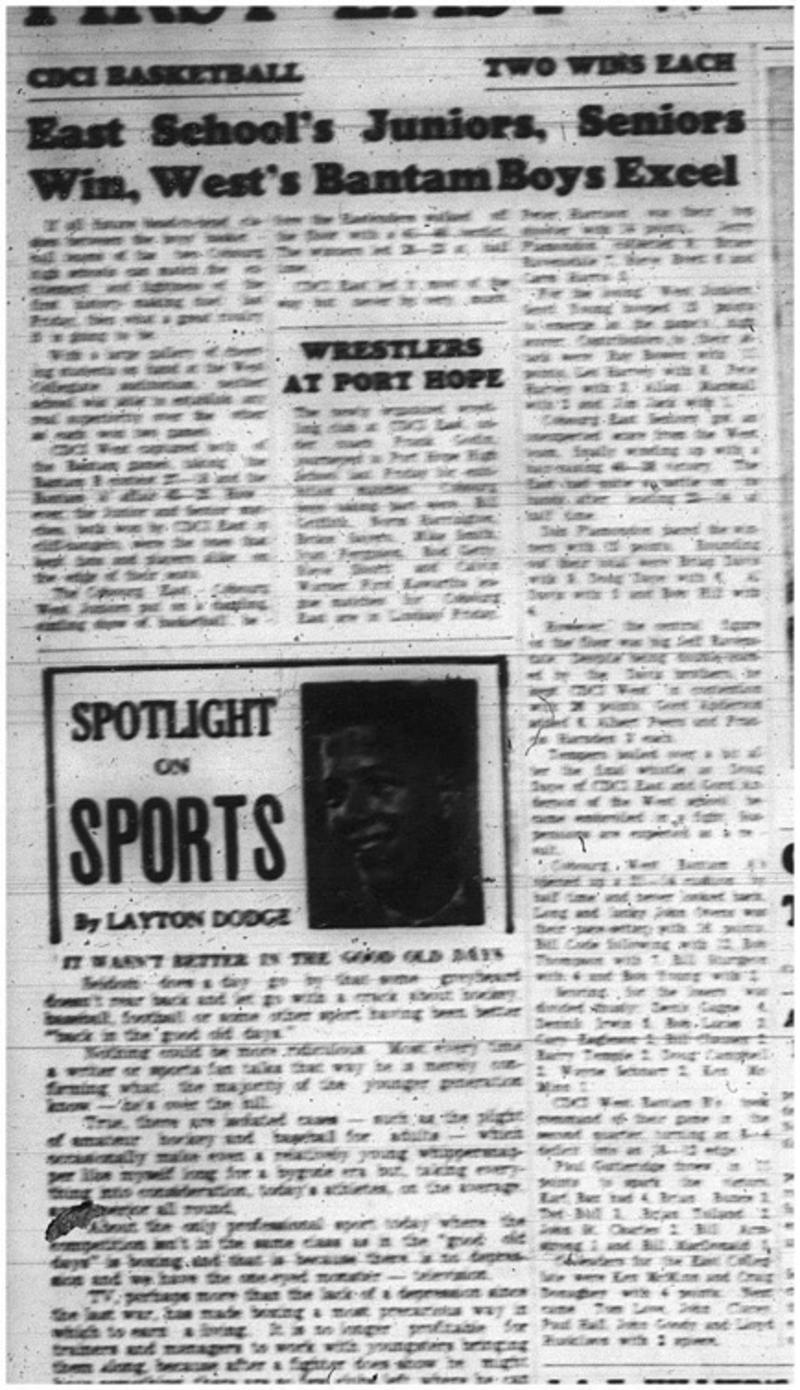 1965-01-13 School - Basketball - Boys - CDCI East Juniors - CDCI West Bantams