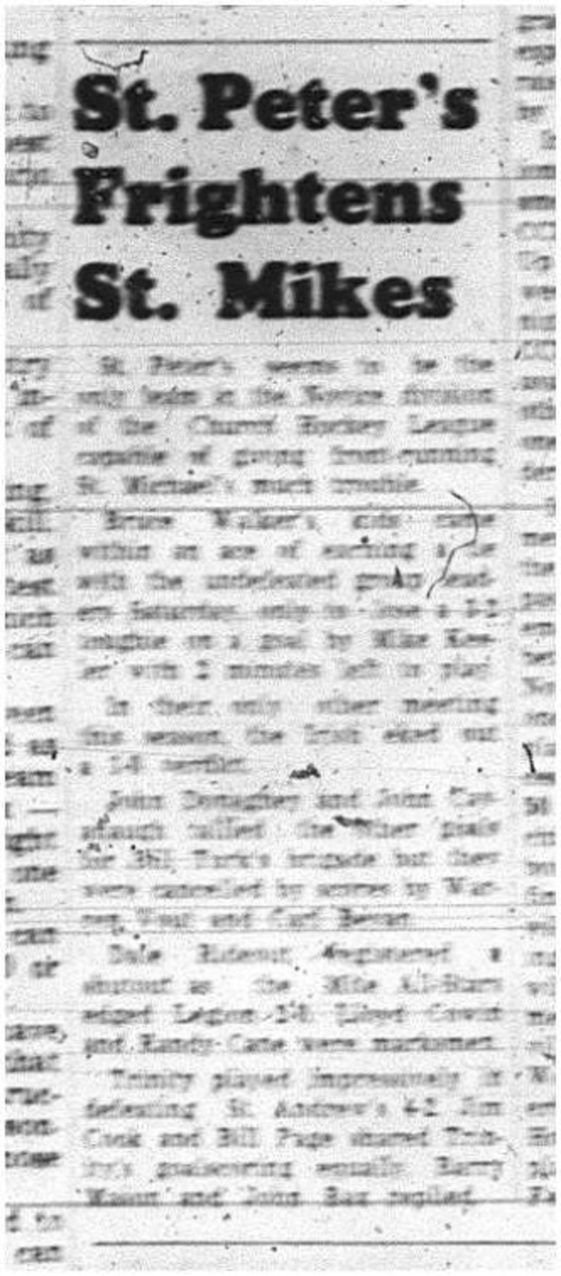 1965-01-20 Hockey - Boys - CCHL - St. Peters Vs. St. Mikes