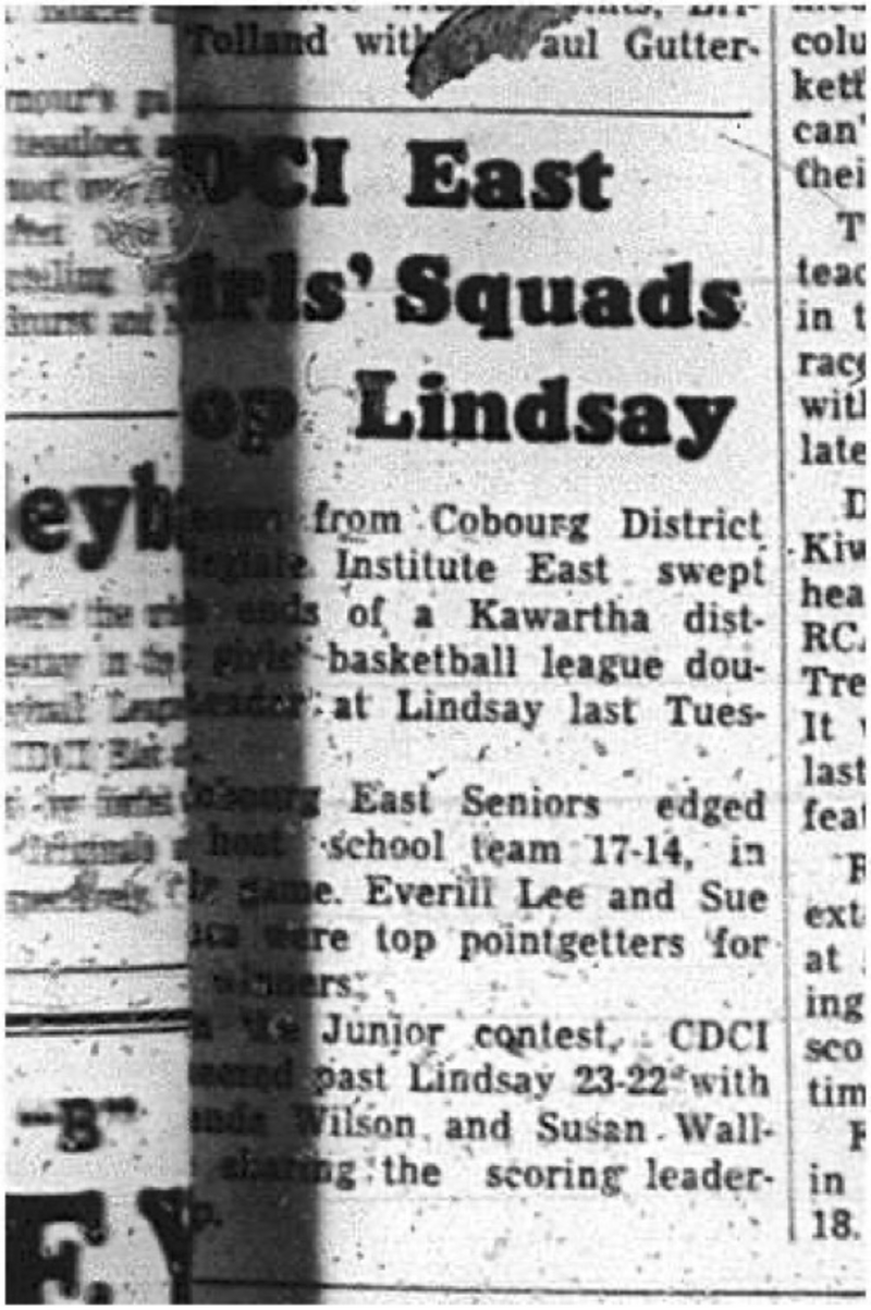 1965-01-27 School - Basketball - Girls - CDCI East Vs. Lindsay