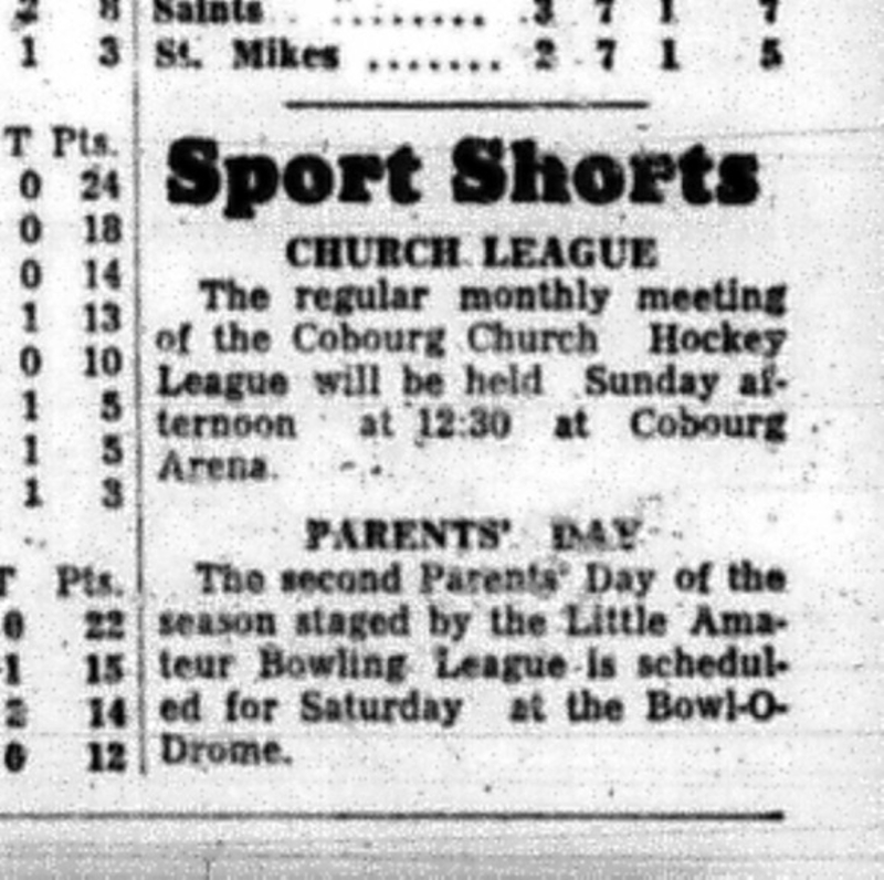 1965-02-03 Hockey - Boys - CCHL - Meeting - Parents Day