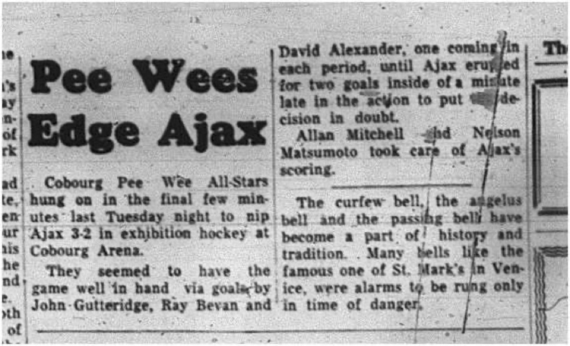 1965-02-03 Hockey - Boys - Cobourg Peewee All-Stars Vs. Ajax