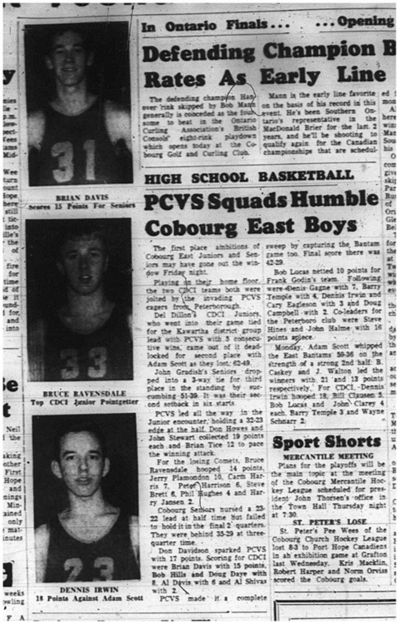 1965-02-10 School - Basketball - CDCI East Vs. PCVS - Juniors and Seniors