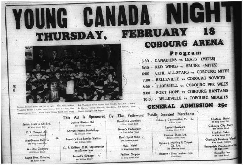 1965-02-17 Hockey - Boys - CCHL - Young Canada Night