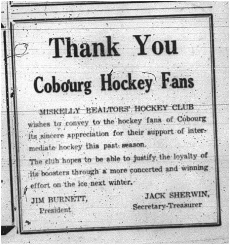1965-02-17 Hockey - men - Cobourg Mercantile Hockey League - Fans