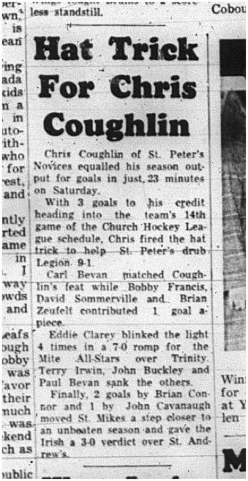 1965-02-24 Hockey - Boys - CCHL - Chris Coughlin
