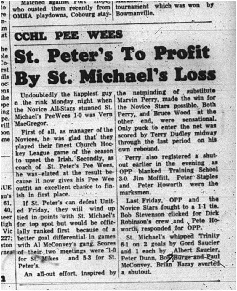 1965-02-24 Hockey - Boys - CCHL - St. Peters Vs. St. Michaels