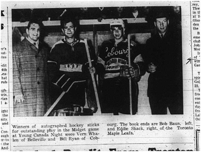 1965-02-24 Hockey - Boys - CCHL - Vern Whalen - Bill Ryan - Sticks