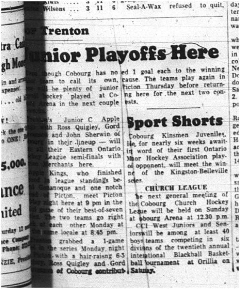 1965-02-24 Hockey - Boys - Junior C Playoffs
