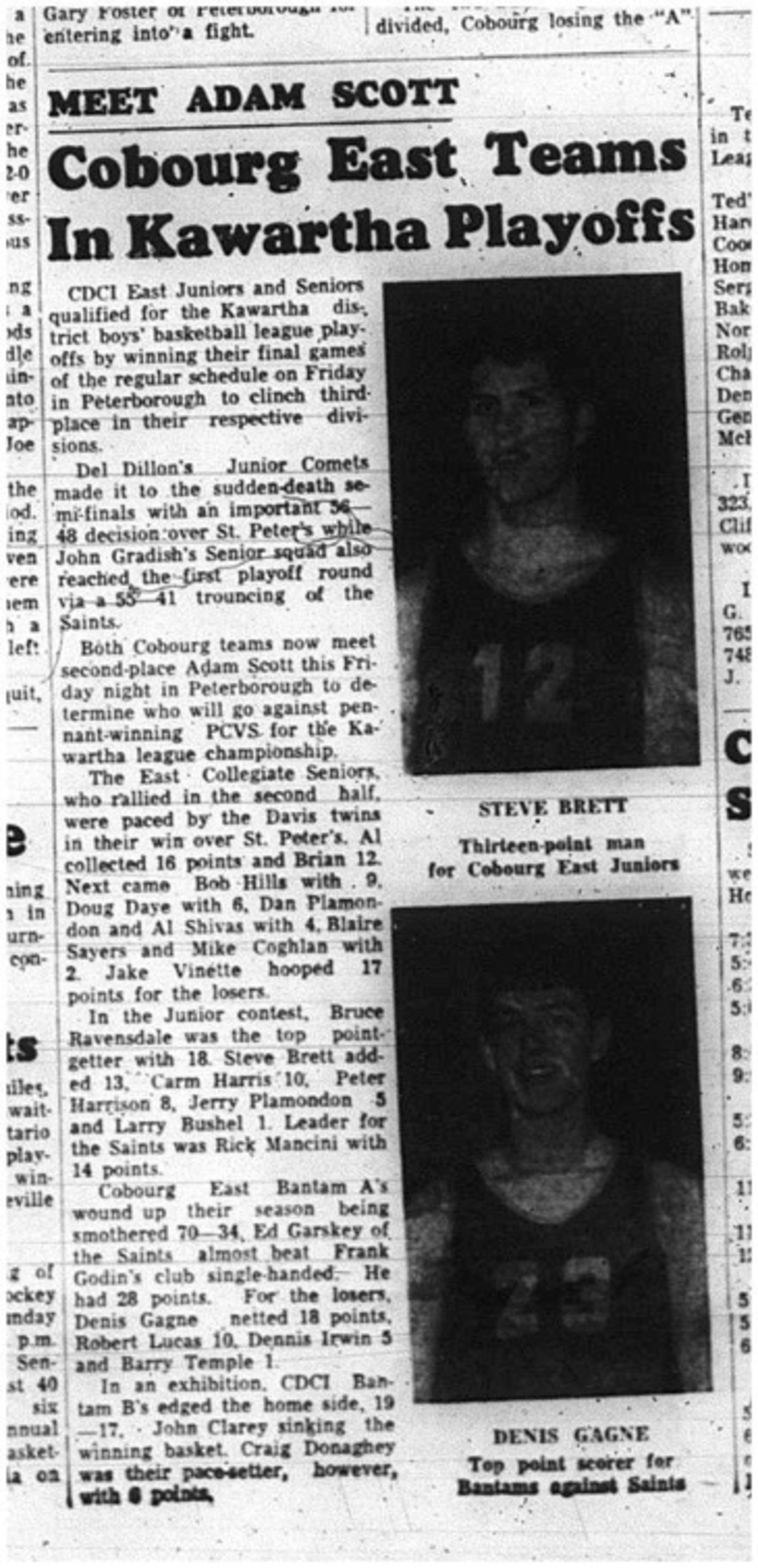 1965-02-24 School - Basketball - Boys - CDCI East Juniors Vs. Adam Scott