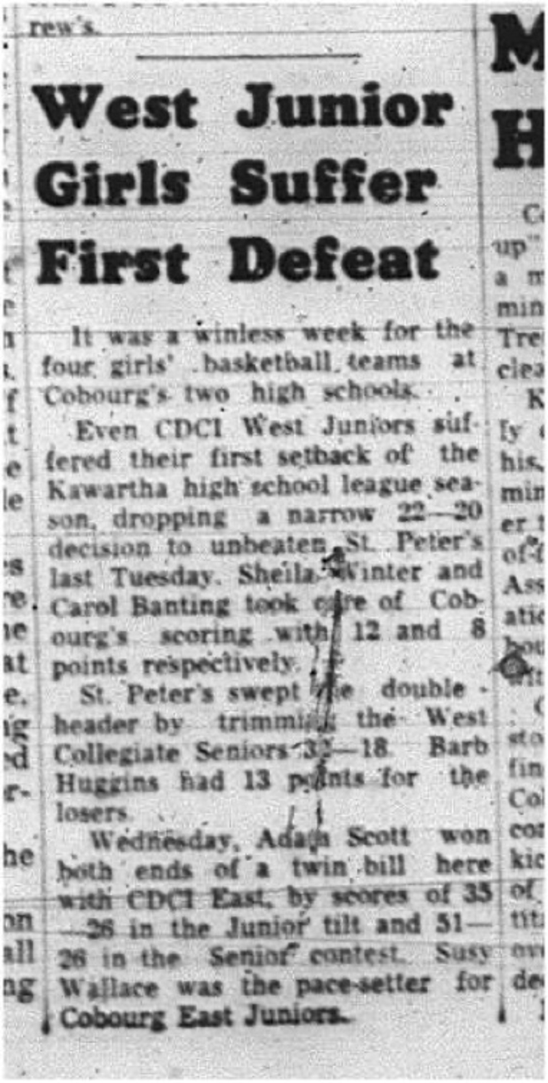 1965-02-24 School - Basketball - Girls - CDCI West