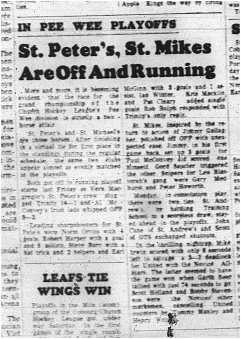 1965-03-10 Hockey - Boys - CCHL - St. Peters - St. Mikes - Peewee Playoffs