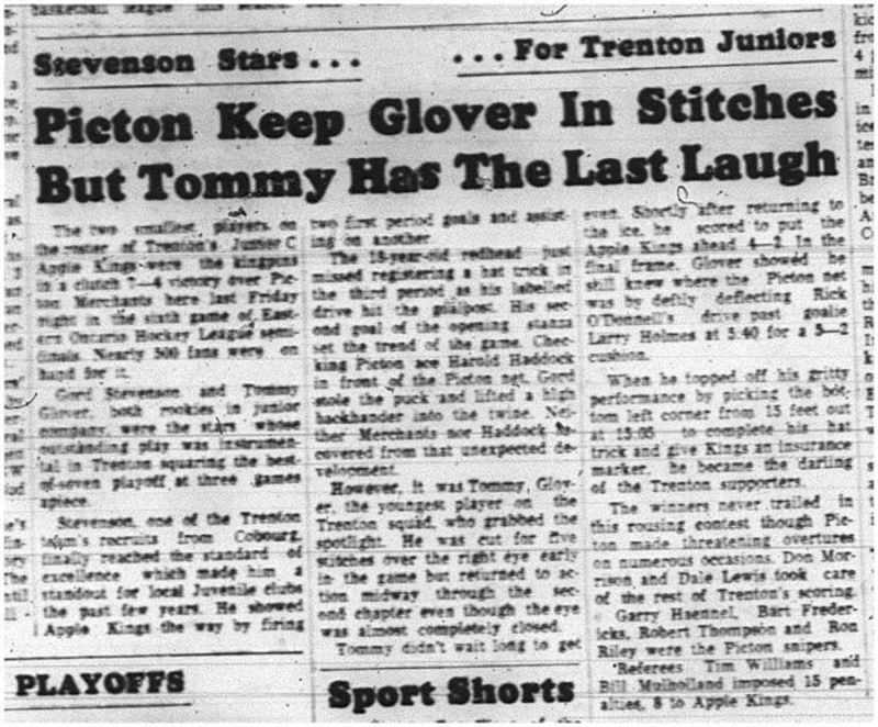 1965-03-10 Hockey - Boys - Trenton Apple Kings Vs. Picton