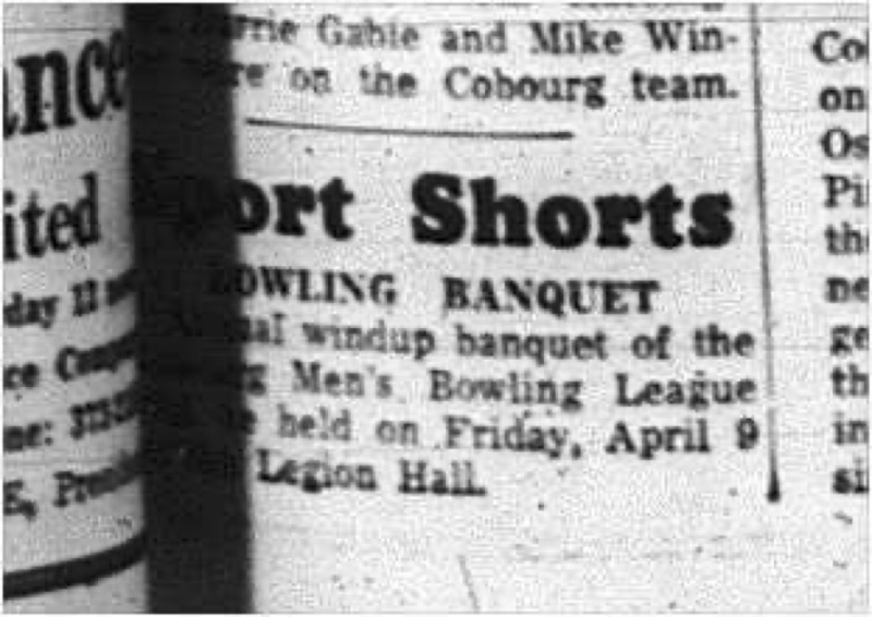 1965-03-17 Bowling - Men - Cobourg Mens Bowling League - Windup Banquet