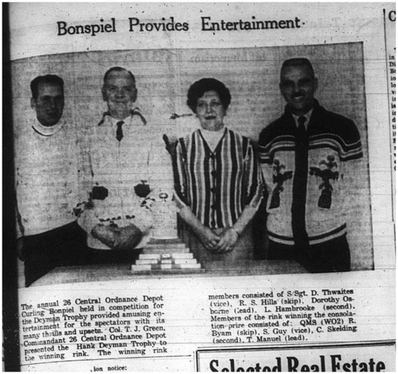 1965-03-17 Curling - Mixed - Central Ordance Depot Curling Bonspiel