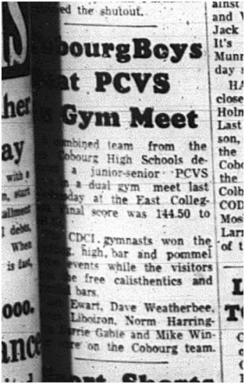 1965-03-17 School - Gymnastics - Mixed - CDCI Vs. PCVS - Dual Meet