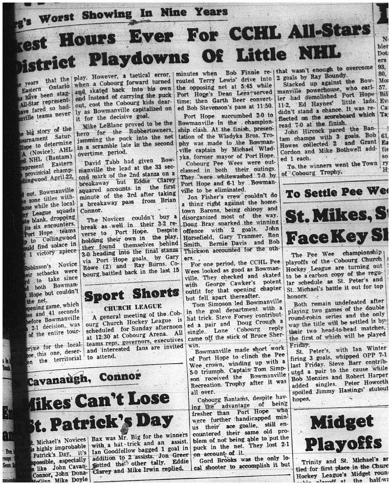 1965-03-24 Hockey - Boys - CCHL - All-Stars - Little NHL - Playdowns