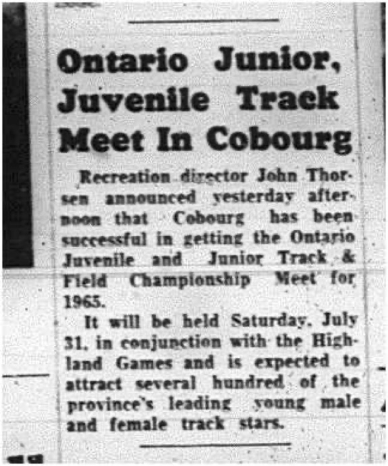 1965-03-24 Track and Field - Mixed - Ontario Junior Juvenile Track Meet