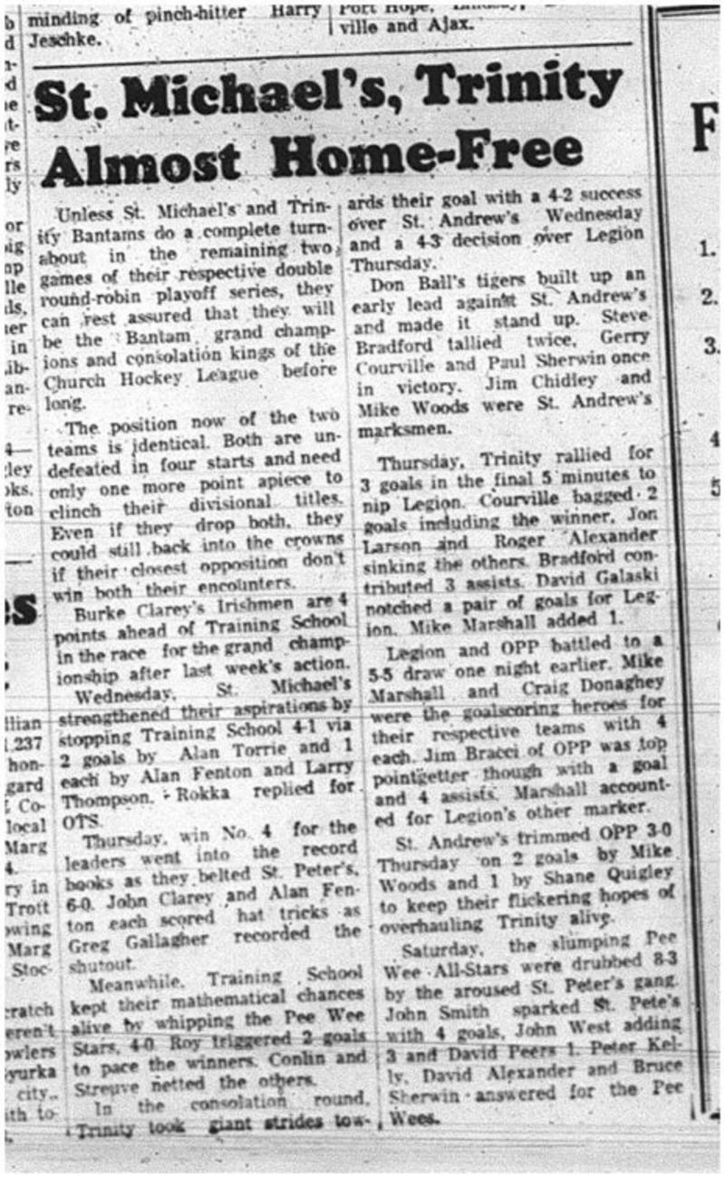 1965-03-31 Hockey - Boys - CCHL - St. Michaels - Trinity