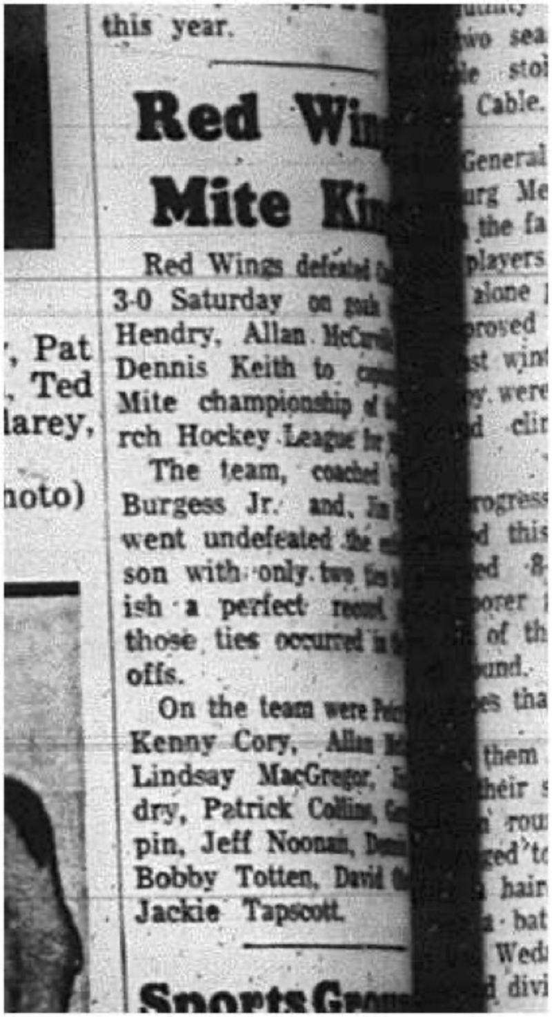1965-04-07 Hockey - Boys - CCHL - Red Wings - Mite Championship