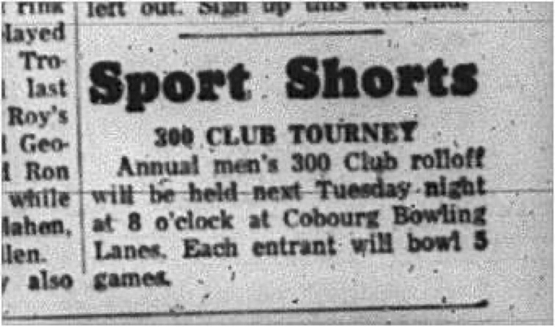 1965-04-14 Bowling - Men - Cobourg Men_s Bowling League - Tournament - Cobourg Bowling Lanes