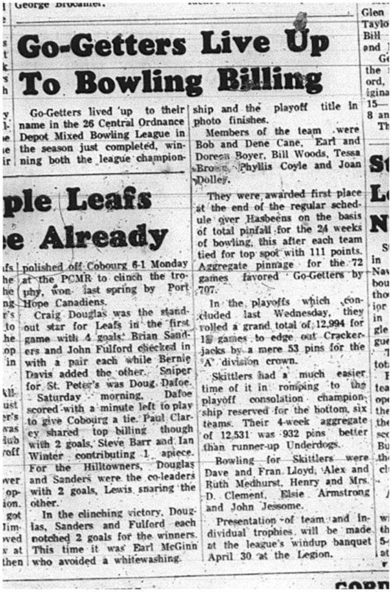 1965-04-14 Bowling - Mixed - Cobourg Men_s Bowling League - Central Ordnance Depot Mixed Bowling League.pdf 