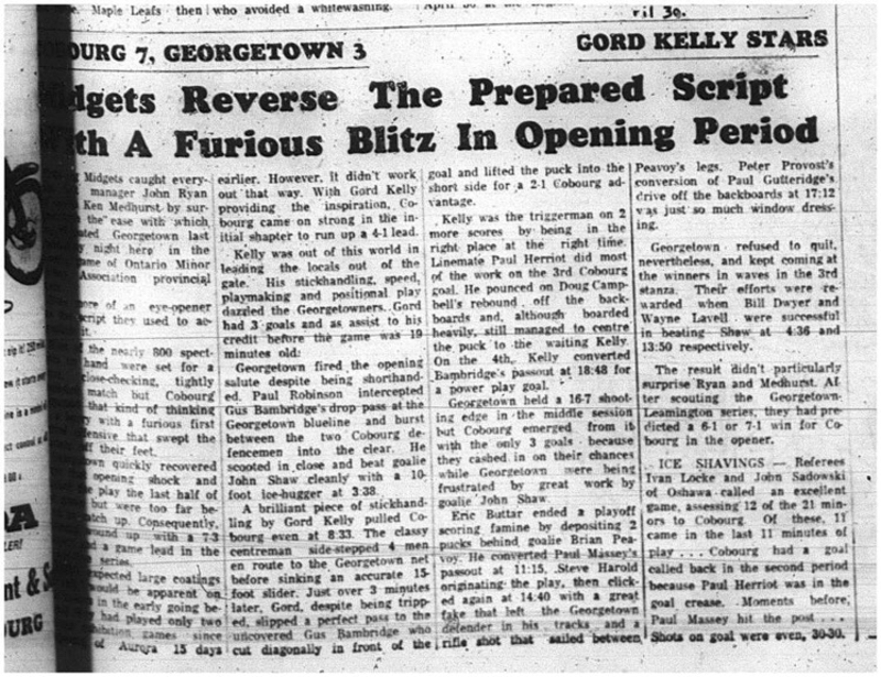 1965-04-14 Hockey - Boys - CCHL - Cobourg Midgets Vs. Georgetown