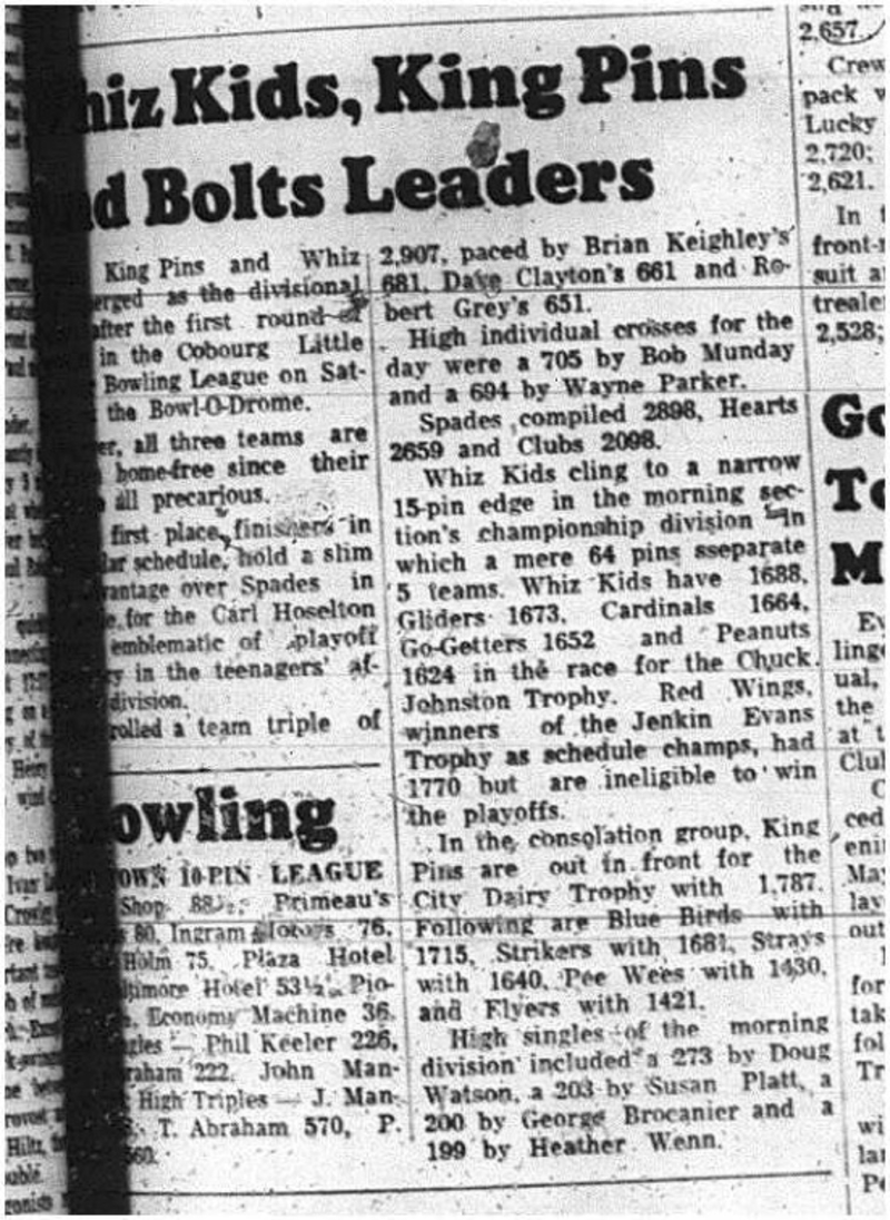 1965-04-21 Bowling - Mixed - Little Amateur League - Whiz Kids - King Pins - Bolts