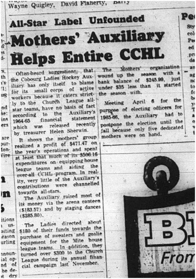 1965-04-21 Hockey - Boys - CCHL - Cobourg Ladies Hockey Auxiliary