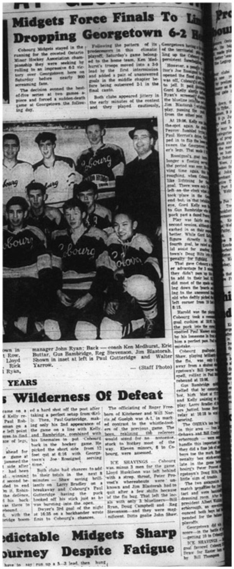 1965-04-21 Hockey - Boys - CCHL - Cobourg Midgets Vs. Georgetown - OMHA Championship
