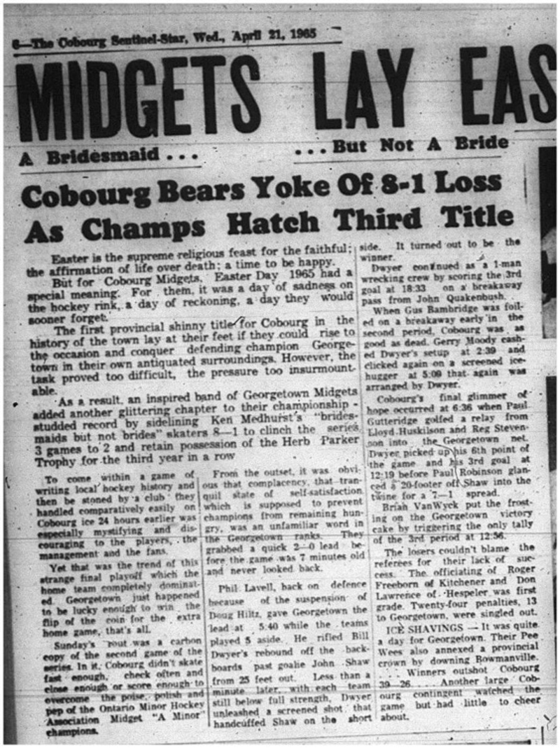 1965-04-21 Hockey - Boys - CCHL - Cobourg Midgets