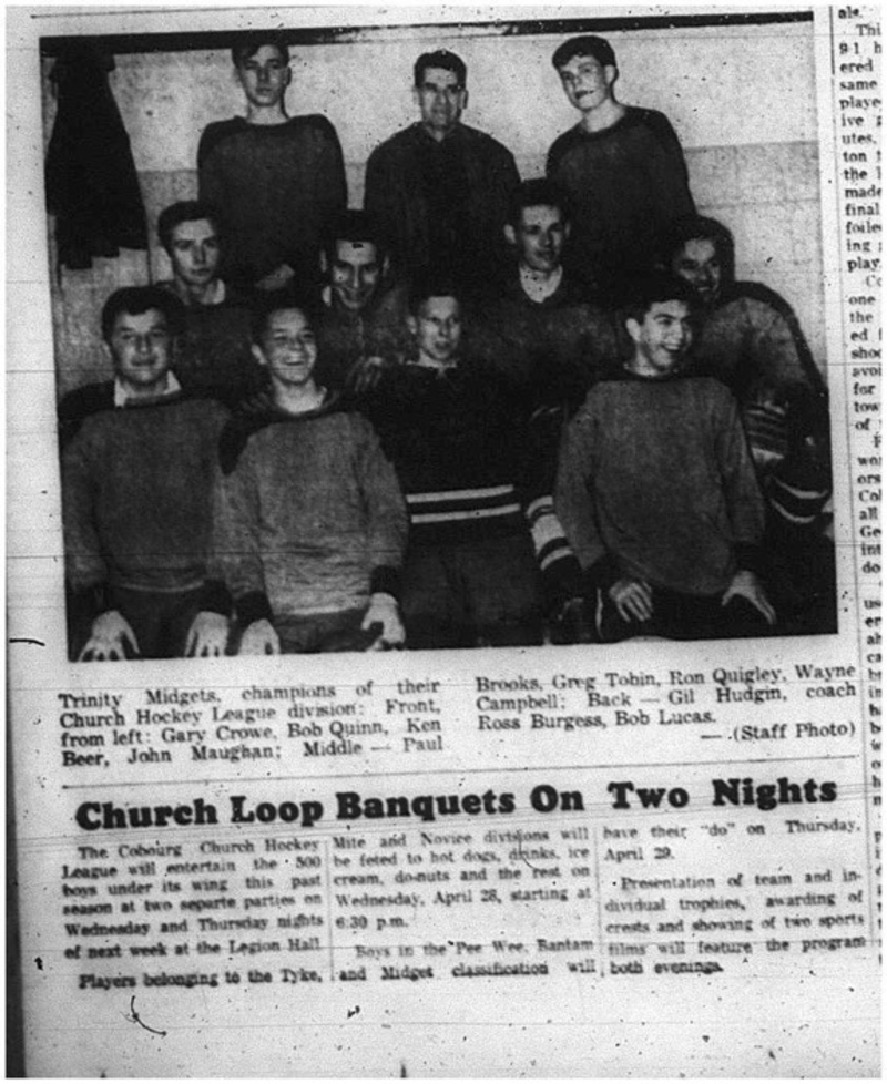 1965-04-21 Hockey - Boys - CCHL - Trinity Midgets - Banquets