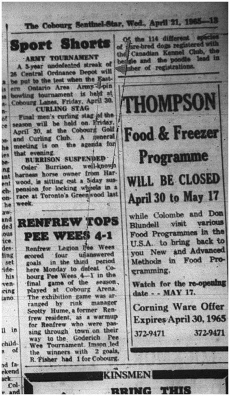 1965-04-21 Horse Racing - Men - Osler Burrison - Suspended