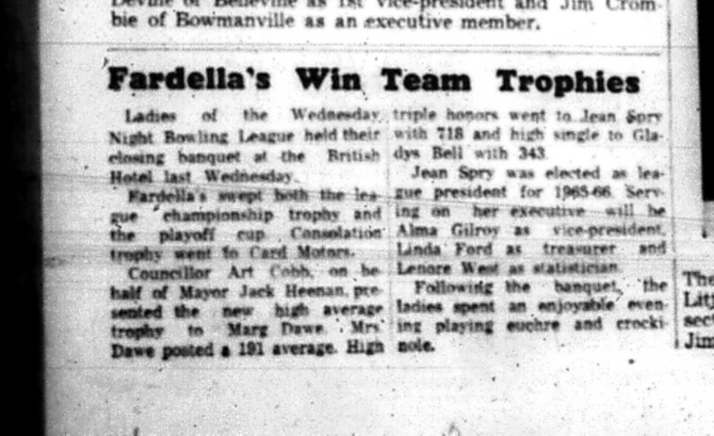 1965-04-28 Bowling - Ladies - Wednesday Bowling League - Closing Banquet
