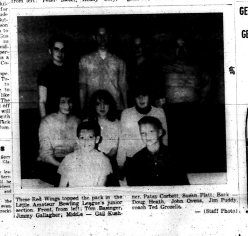 1965-04-28 Bowling - Mixed - Little Amateur League - Junior Section - Red Wings - Team Picture